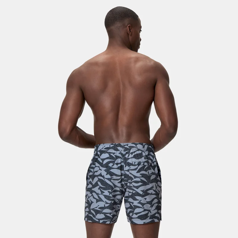 سبيدو Men's Print Redondo Edge Volley Swimming Trunks